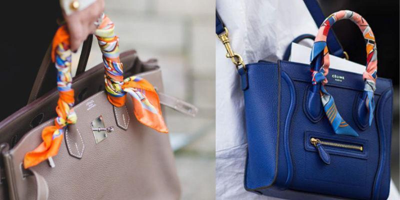 6 Ways to Tie Hermes Twilly (How to wrap Twilly onto Handbags