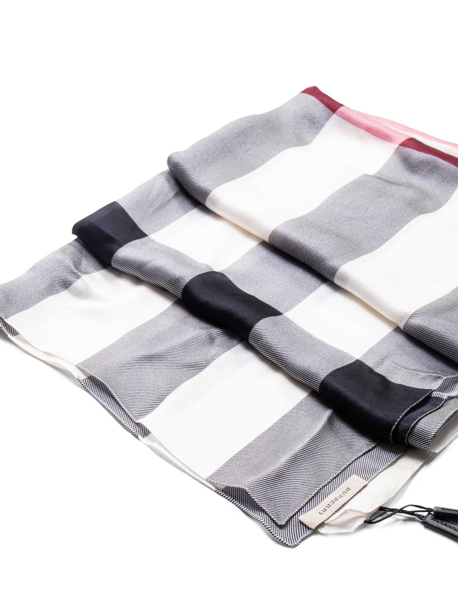 Burberry Silk Mega Check Scarf Multicolor