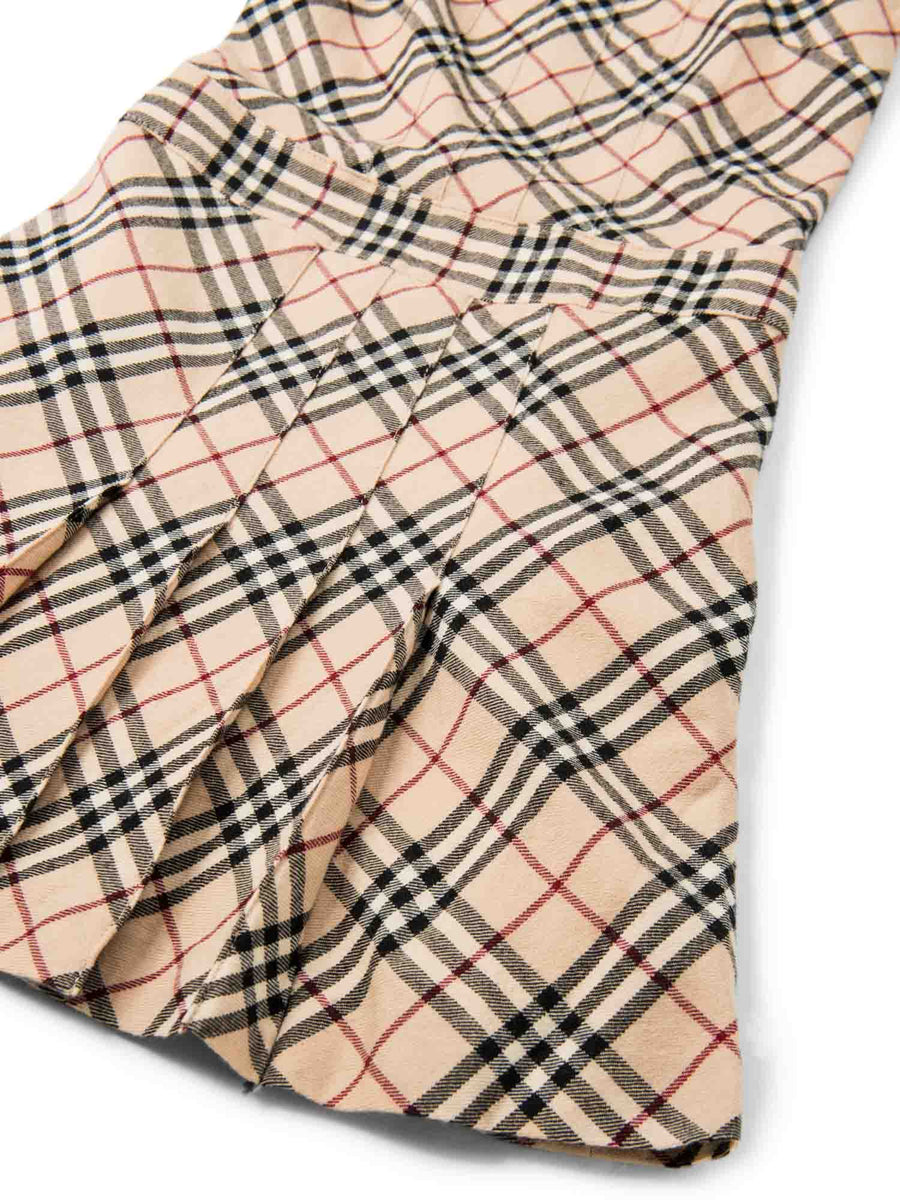 Burberry x Vivienne Westwood Beige Nova Check Zip Detail Trousers 3XL  Burberry