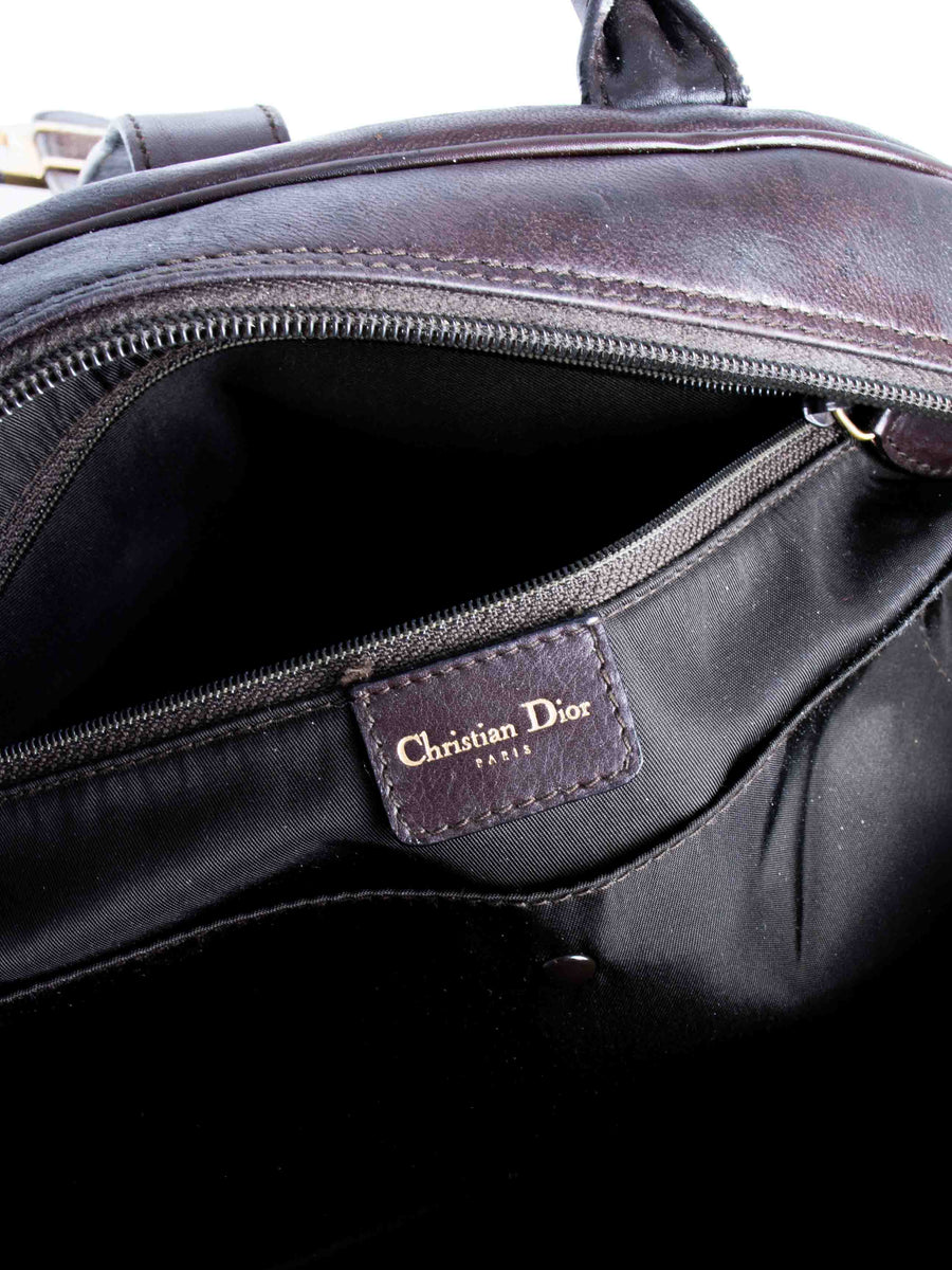 Christian Dior Vintage Ostrich Saddle Bag - Brown Shoulder Bags