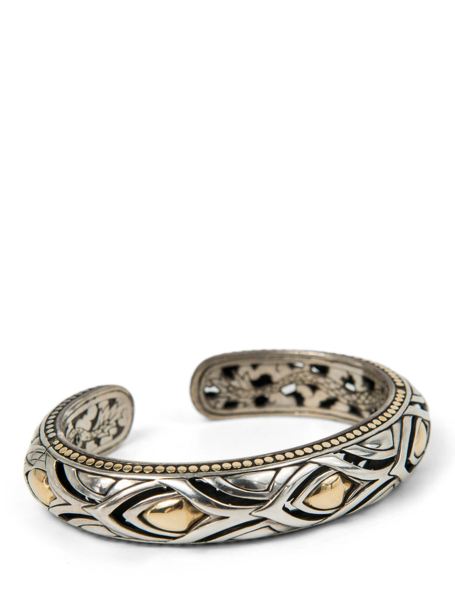 John Hardy Men's Volcanic Textured Sterling Silver Cuff Bracelet