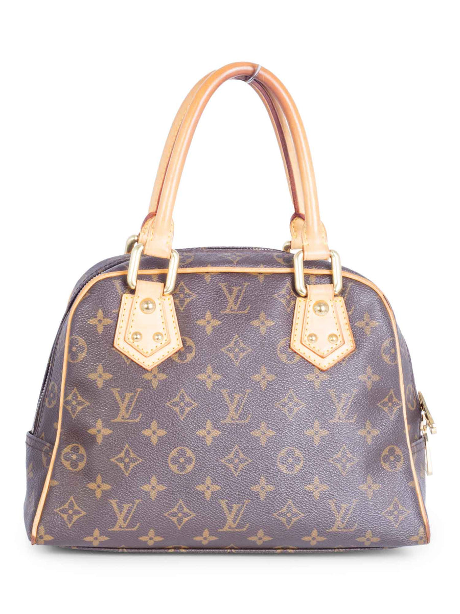 Louis Vuitton - Authenticated Manhattan Handbag - Leather Brown for Women, Very Good Condition