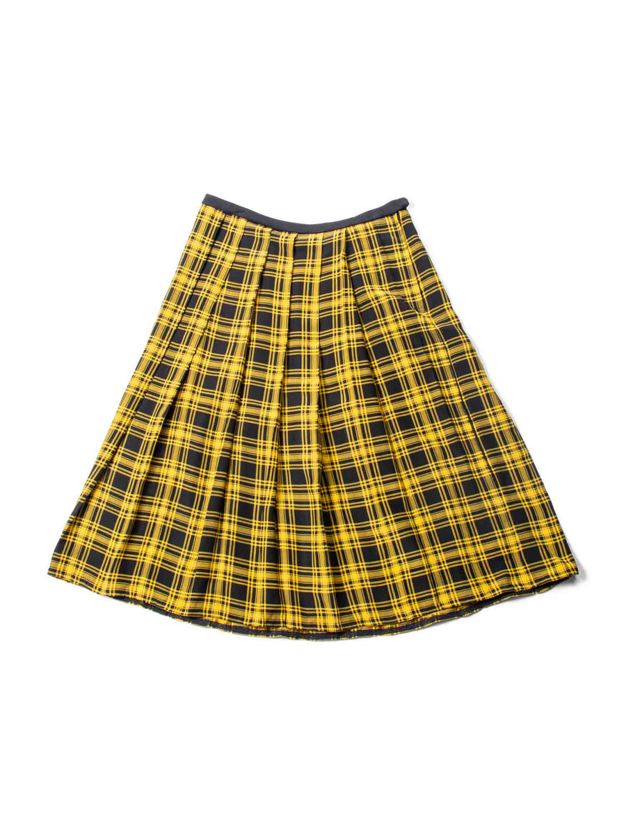 Lasula yellow tartan skirt hotsell