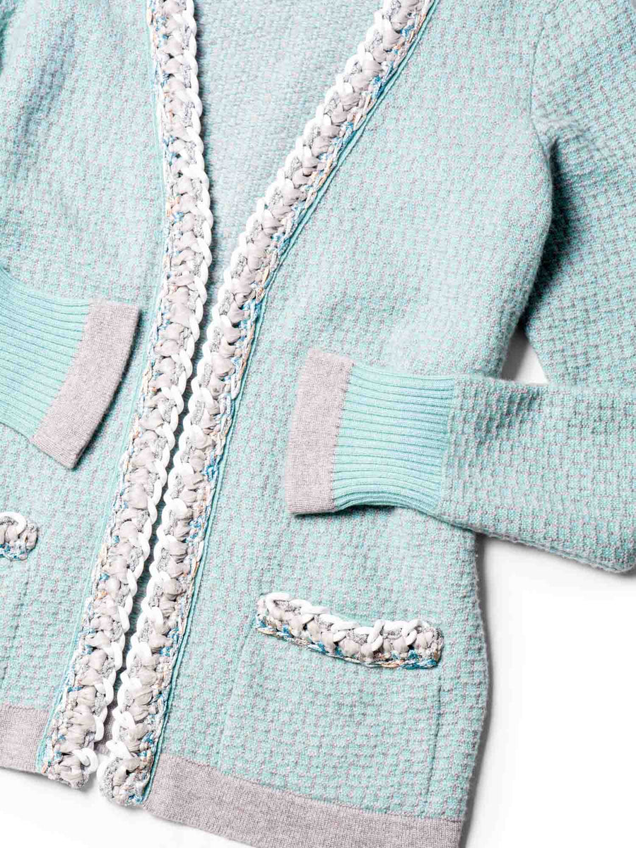 Louis Vuitton Lurex Frill-Sleeve Tweed Jacket