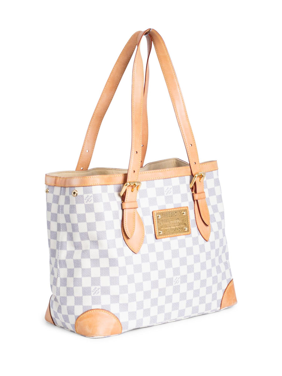 Louis Vuitton Damier Azur Shopper Bag White