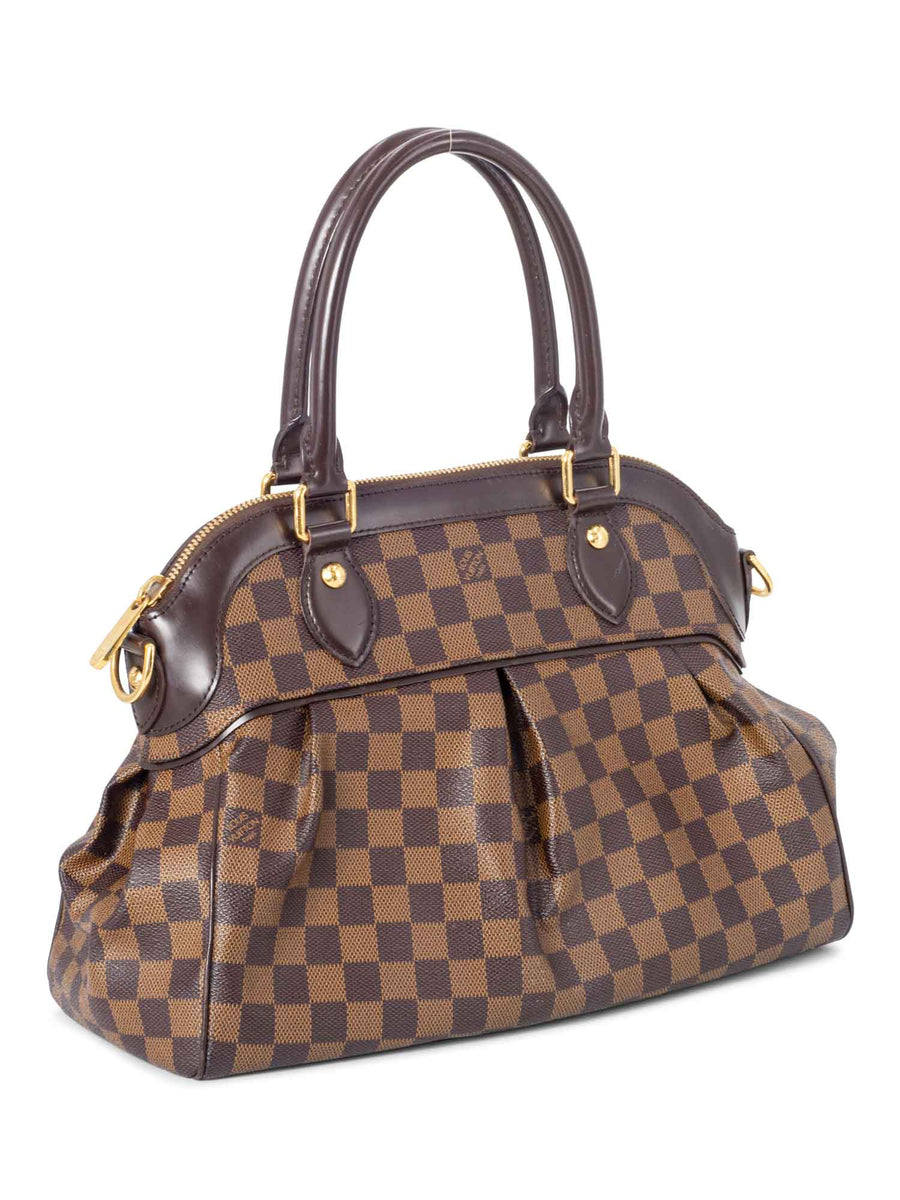 Louis Vuitton Brown, Pattern Print Damier Ebene Trevi PM