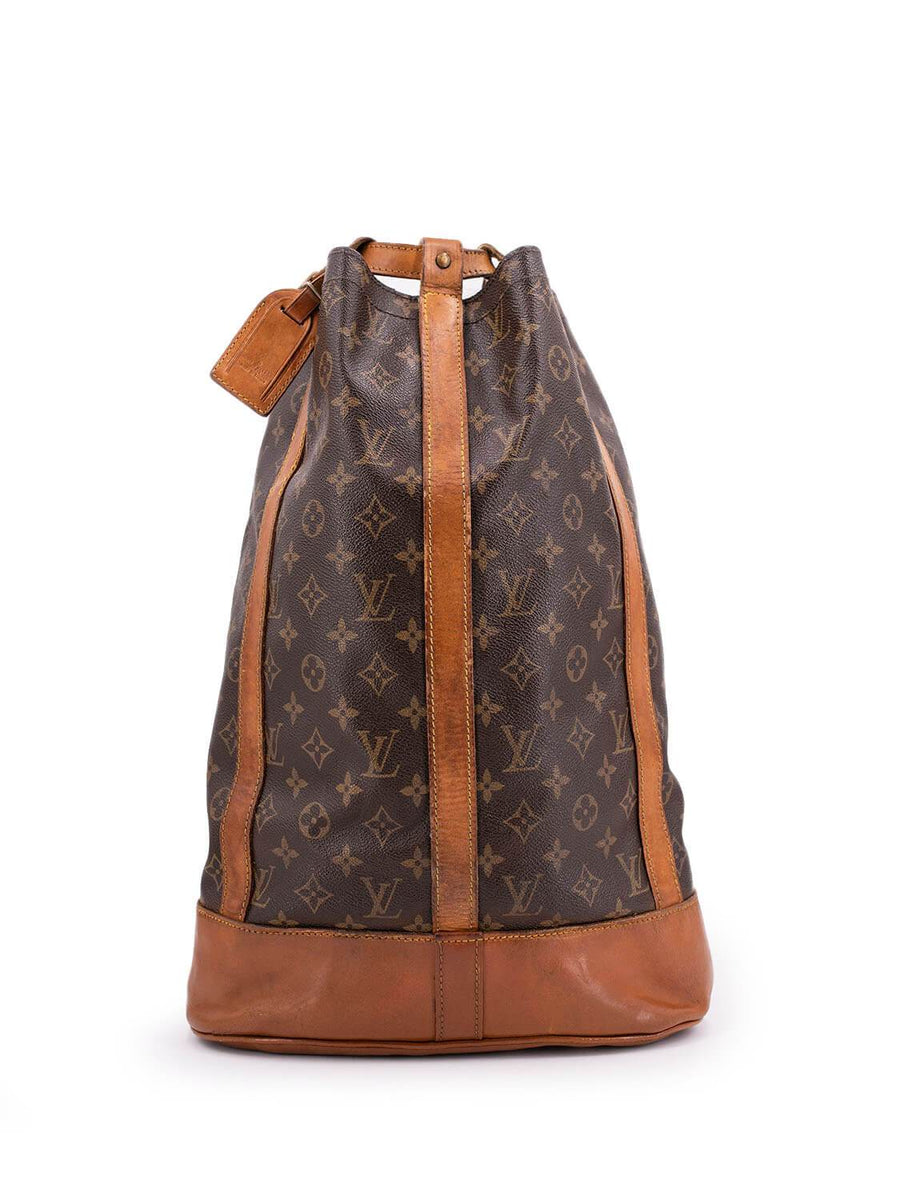 Louis Vuitton Randonnee Backpack Chevron Canvas Gm Brown, Multicolor