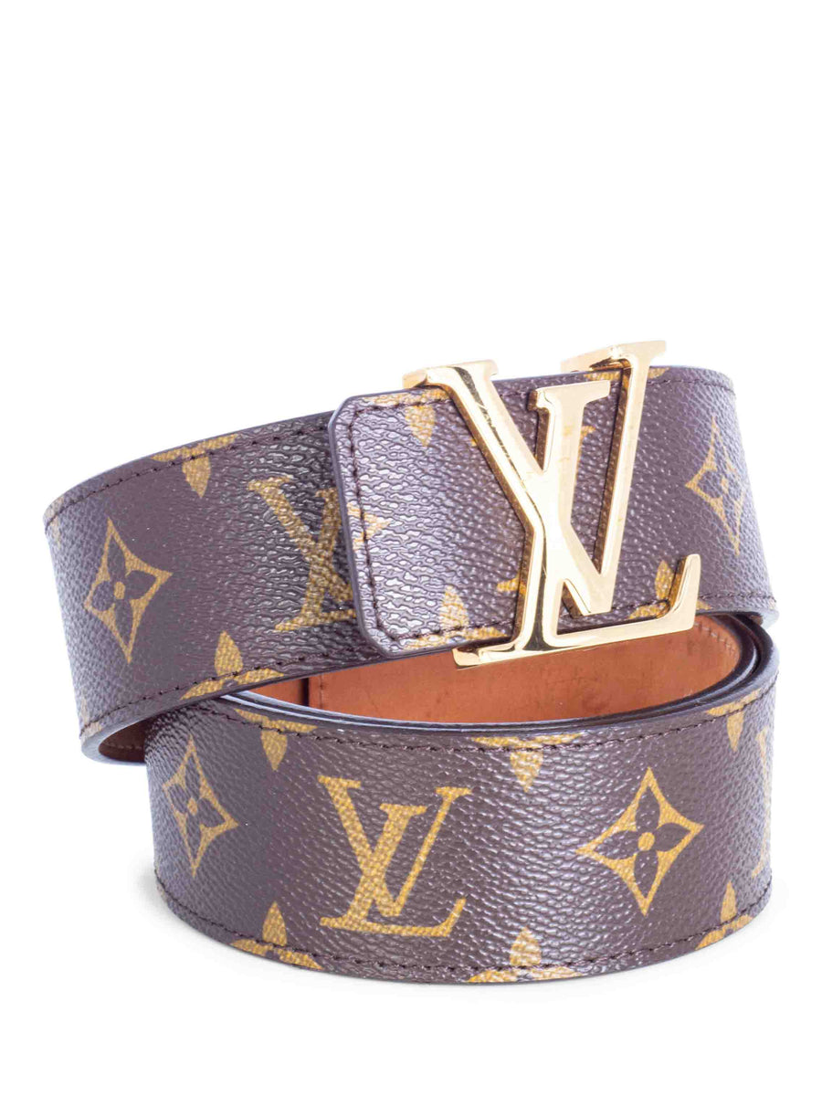 Louis Vuitton Shape Belt monogram 40mm BROWN