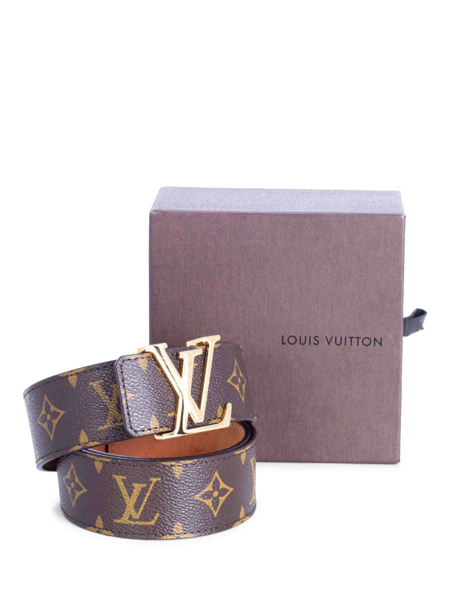 Louis Vuitton LV Shape Belt Embroidered 40MM Grey in Leather with