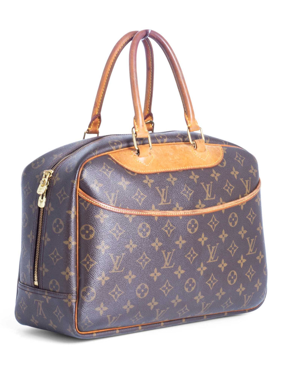 Louis Vuitton Brown Deauville Monogram Bag For Sale at 1stDibs