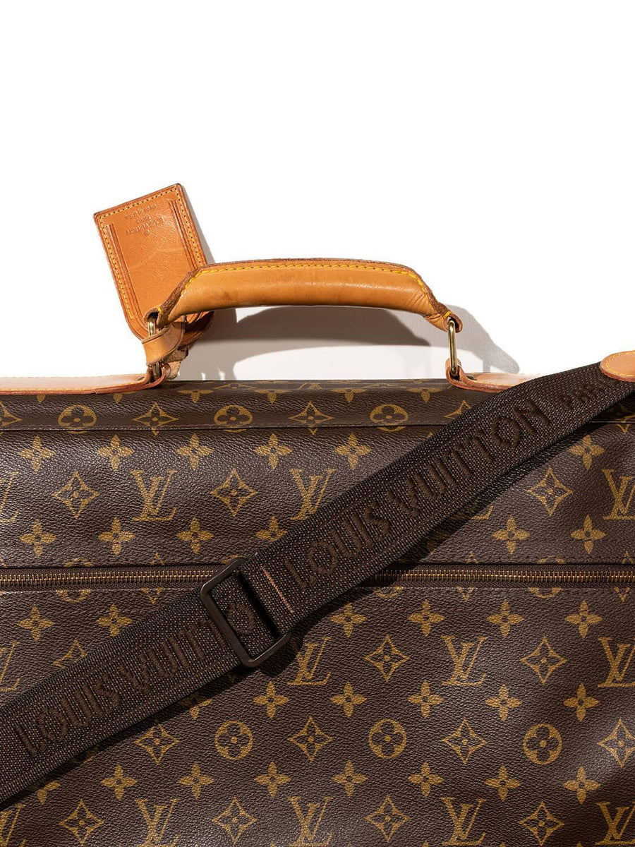 Louis Vuitton // Brown Coated Canvas Monogram Garment Bag – VSP