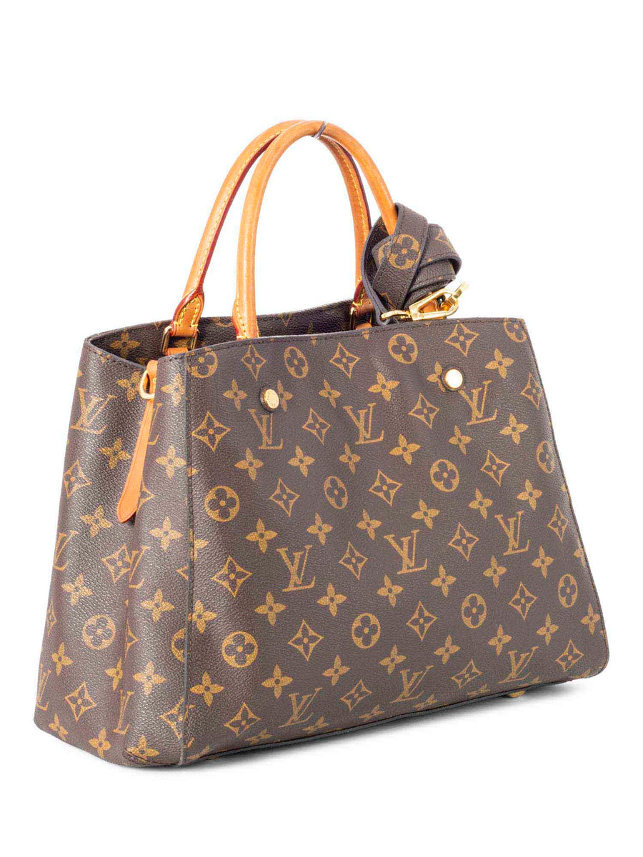 Louis Vuitton Brown Monogram Montaigne Bag – The Closet