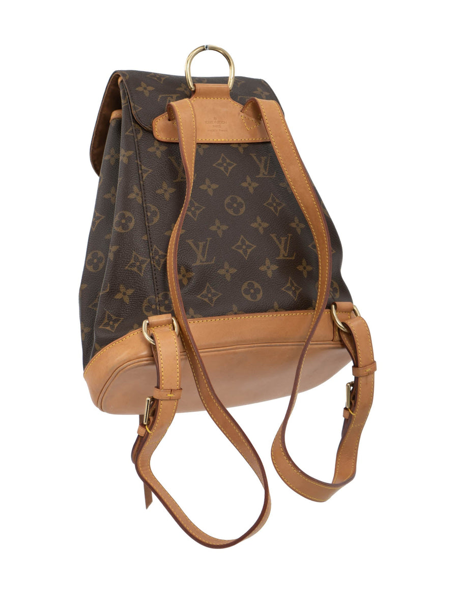 Montsouris vintage leather backpack Louis Vuitton Brown in Leather -  34094447