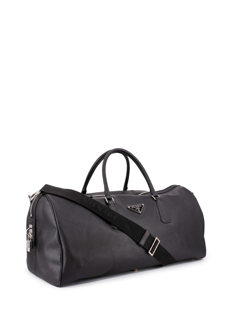 Prada Saffiano Leather Travel Bag, Ivory – Sunset Boutique