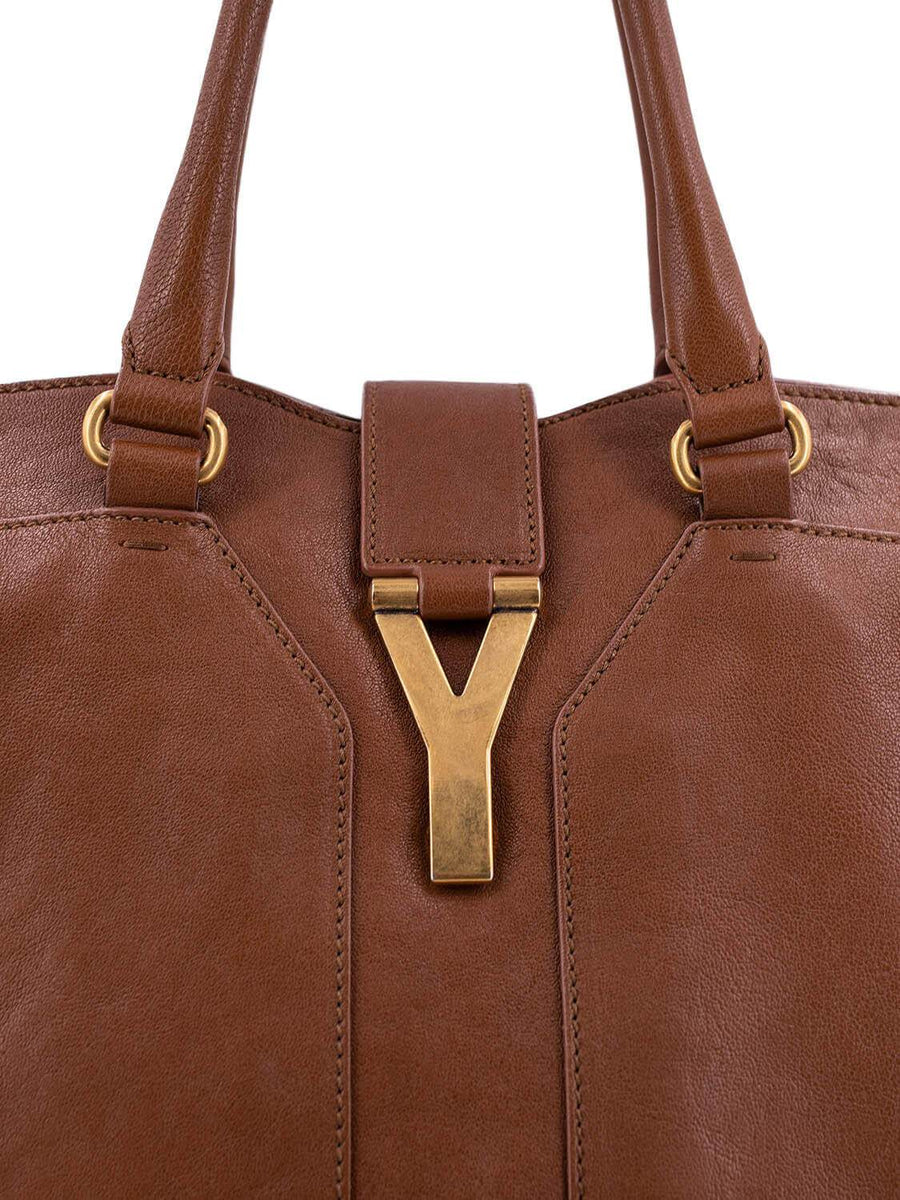 Yves Saint Laurent Pink Calfskin Leather Medium Cabas Chyc Bag