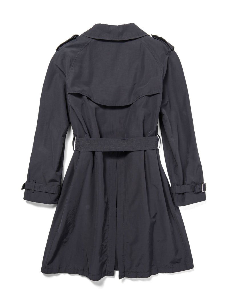 Check lined hot sale trench coat