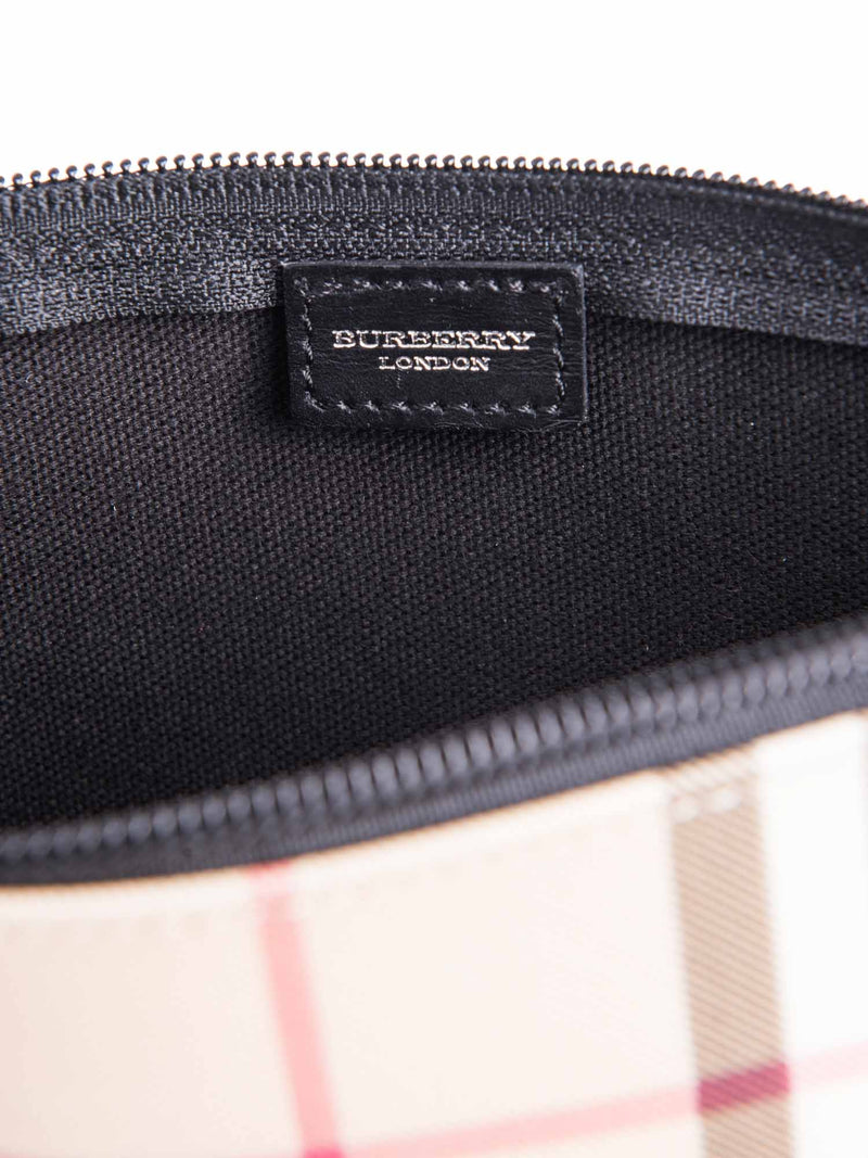 Burberry Logo House Check Pochette Beige Black-designer resale