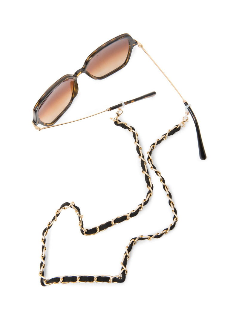 CODO Woven Sunglasses Chain Black Gold-designer resale