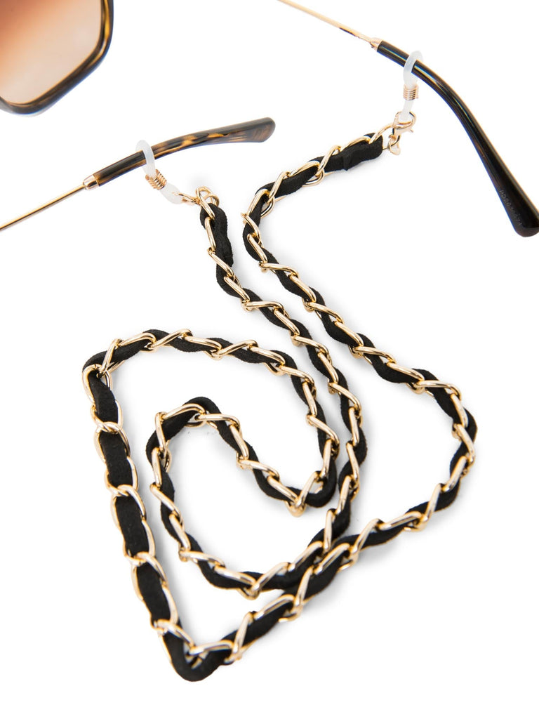 CODO Woven Sunglasses Chain Black Gold-designer resale