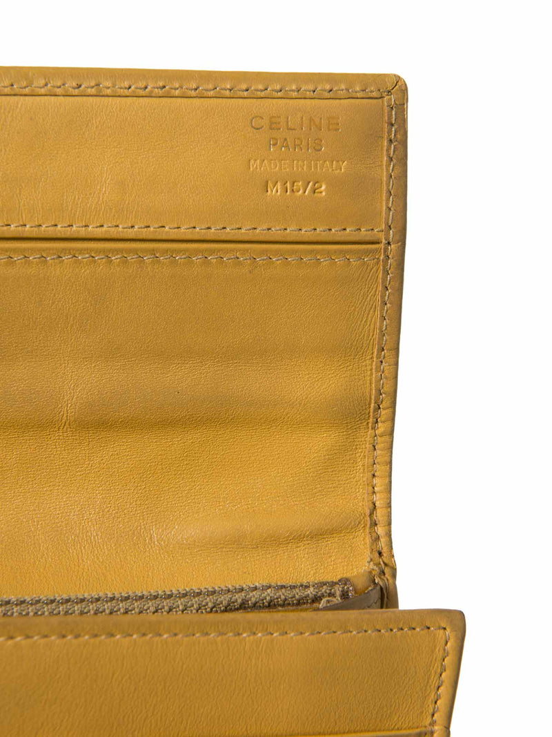 Celine Logo Canvas Flap Long Wallet Brown-designer resale