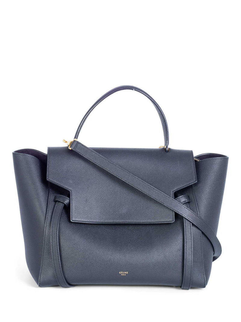 Celine Pre-owned Women's Leather Handbag - Navy - One Size
