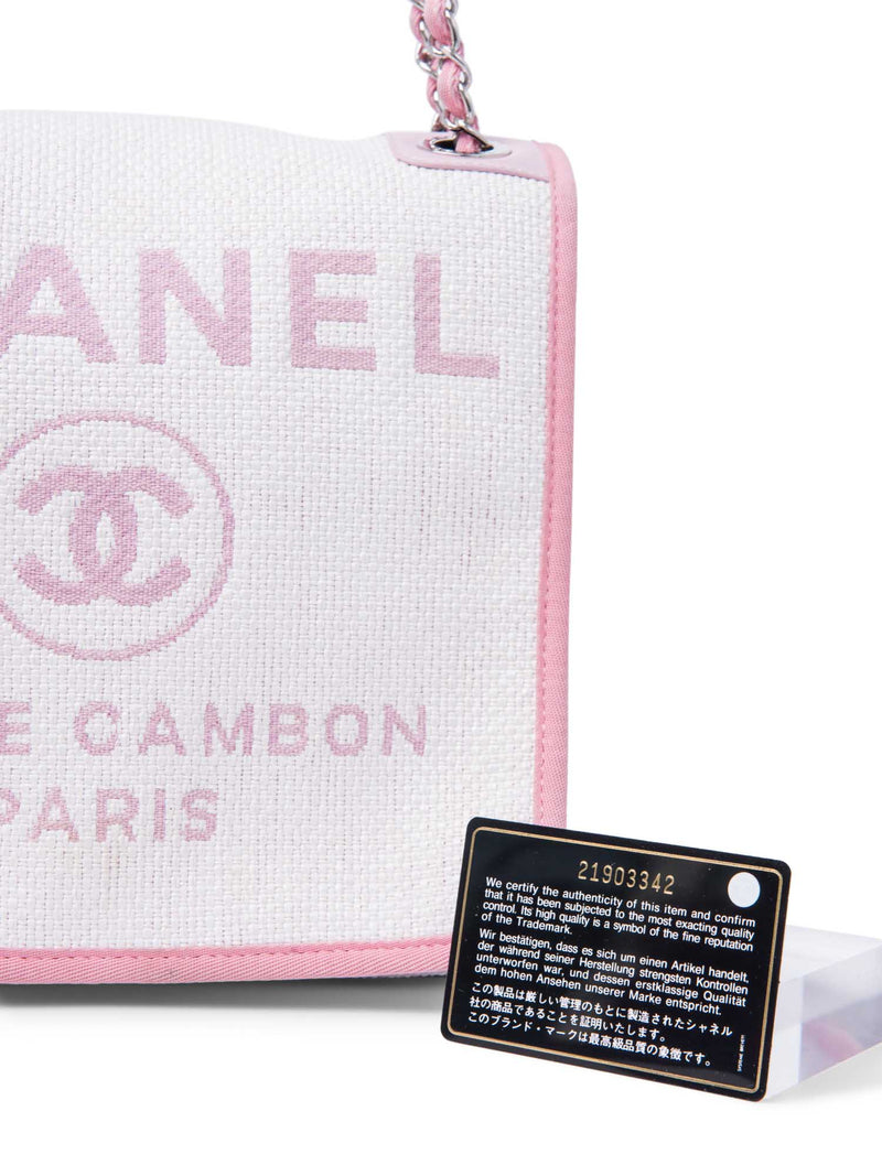 Chanel CC Logo Raffia Messenger Flap Bag Pink Ivory-designer resale