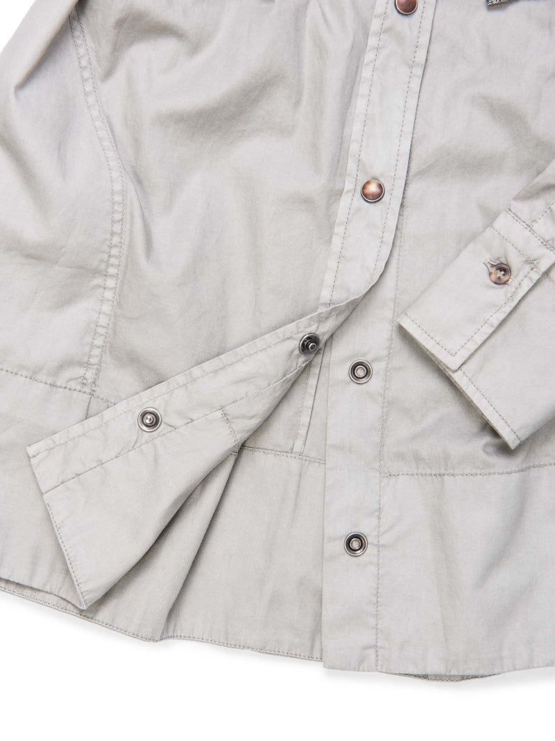 Brunello Cucinelli Belted Safari Shirt Grey