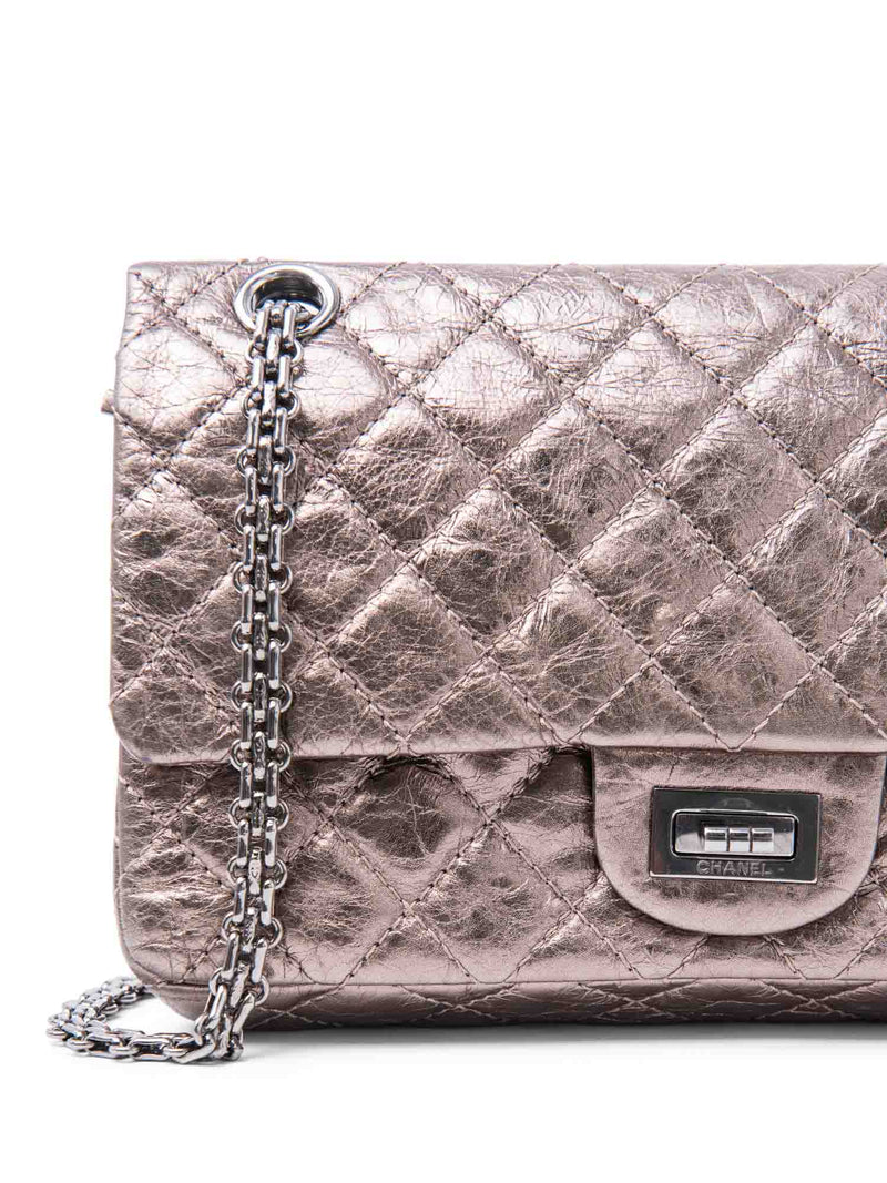 CHANEL 2.55 Leather Reissue Medium Double Flap Bag Taupe