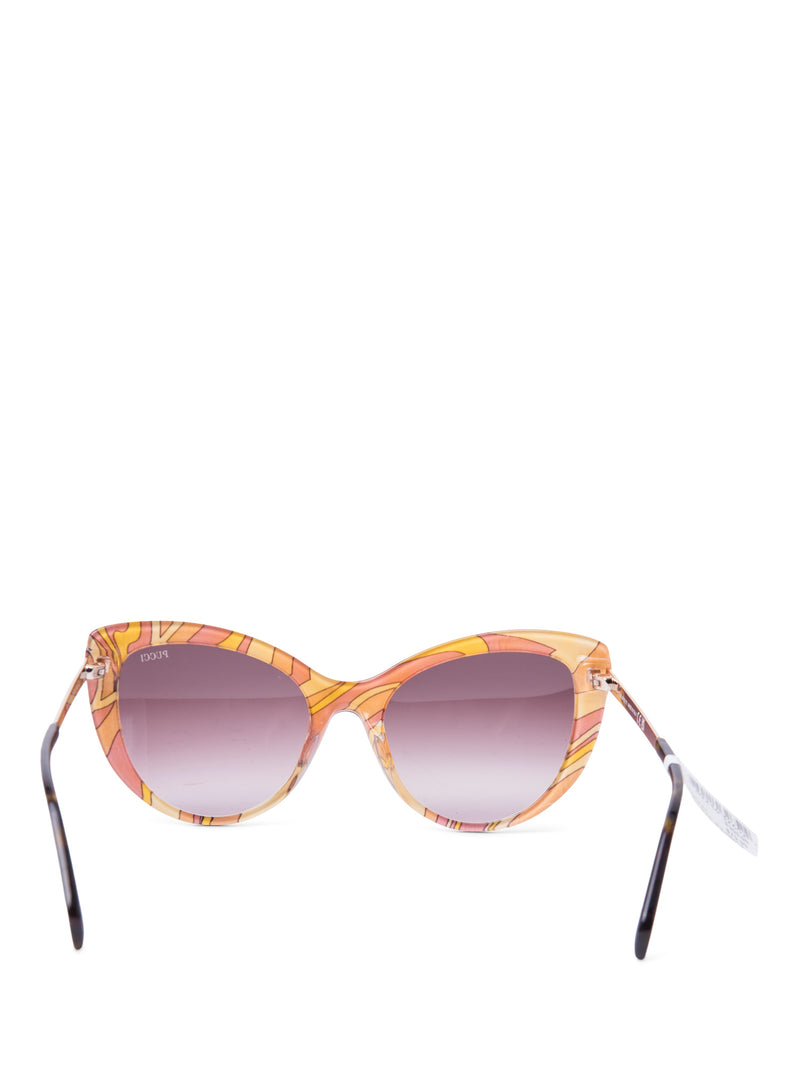 Emilio Pucci Logo Cat Eye Gradient Sunglasses Black