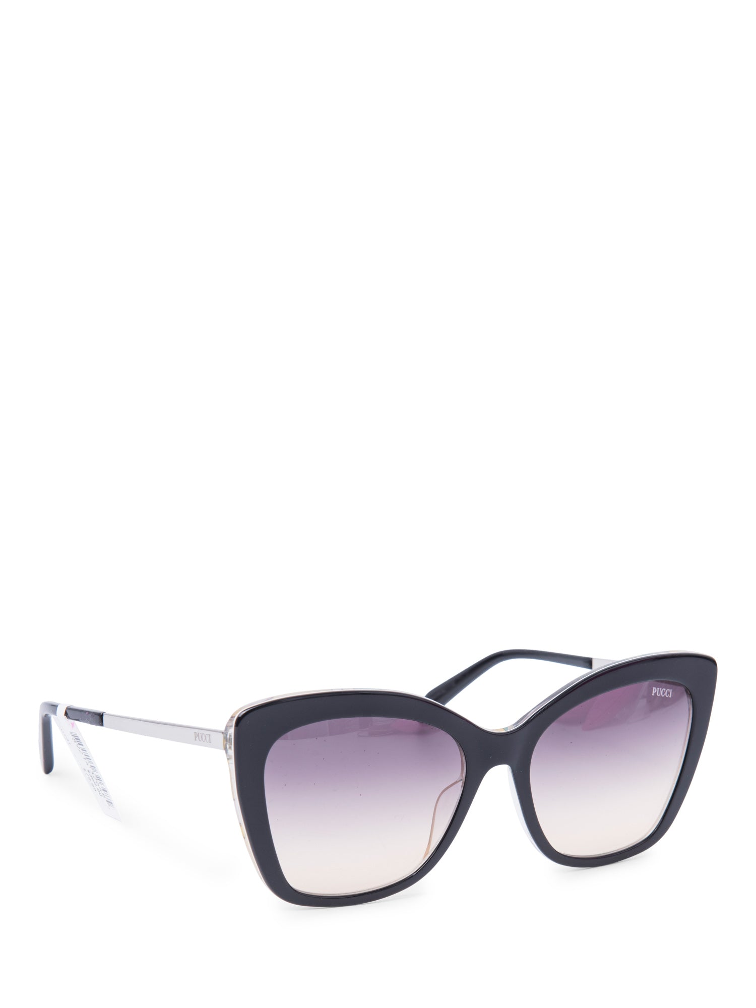 Emilio Pucci Logo Cat Eye Gradient Sunglasses Black Multicolor