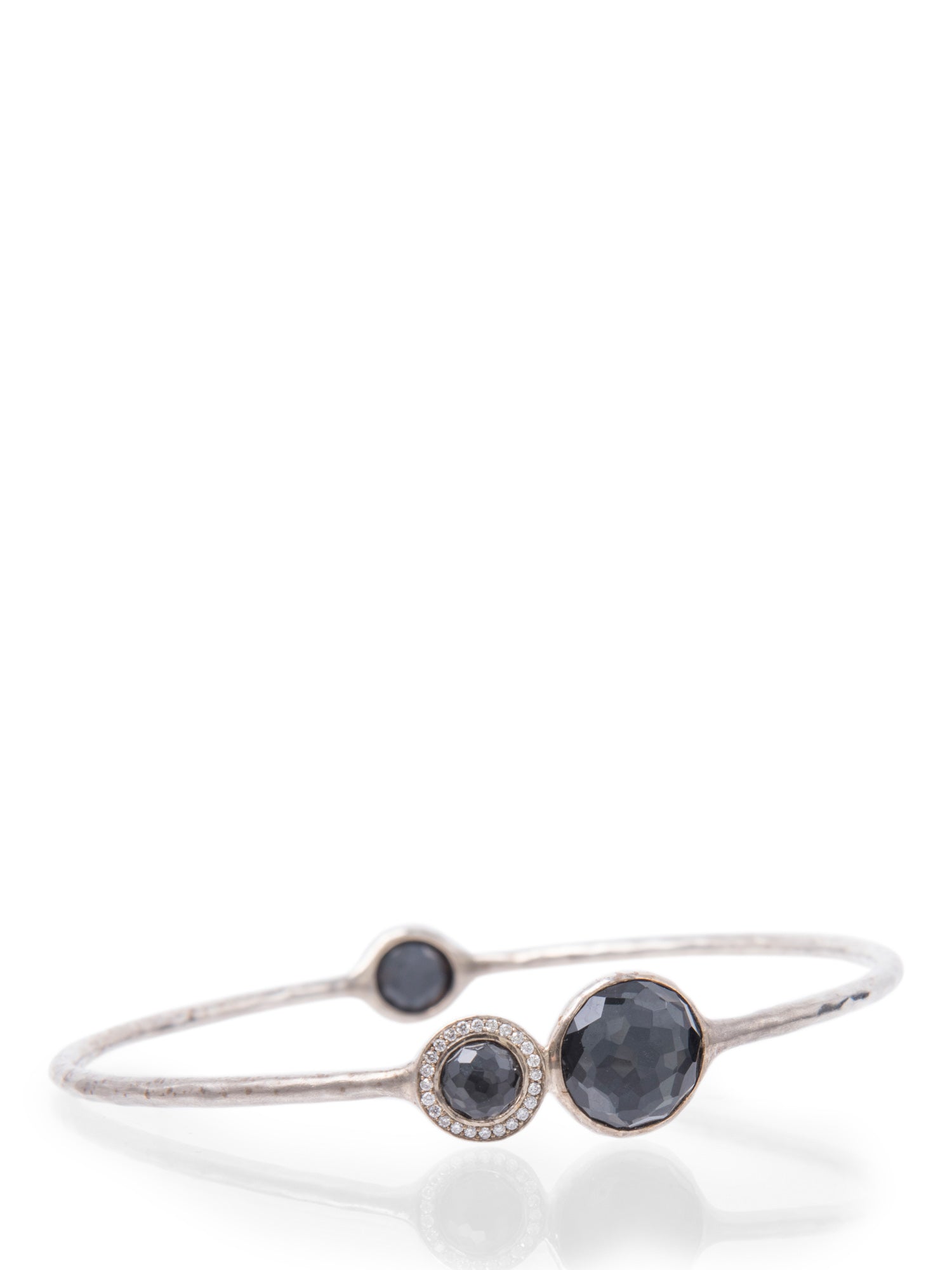 Ippolita Diamond Sterling Silver Onyx Bracelet