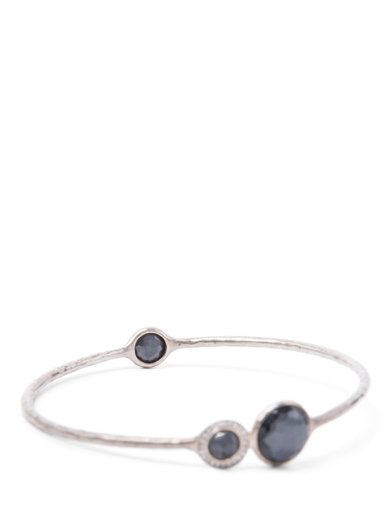 Ippolita Diamond Sterling Silver Onyx Bracelet