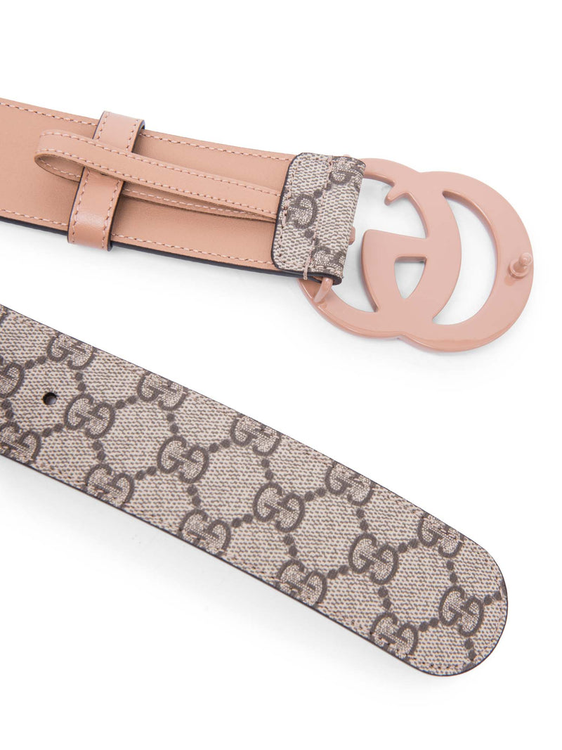 Gucci GG Supreme Marmont Belt Brown