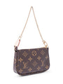 Louis Vuitton Monogram Pochette on Chain Brown