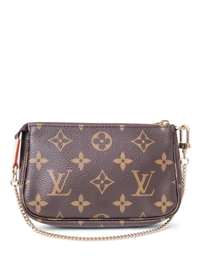 Louis Vuitton Monogram Pochette Bag Brown