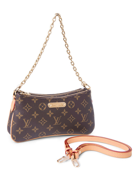 Louis Vuitton Monogram Liv Pochette Messenger Bag Brown