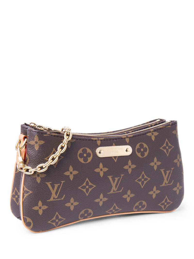 Louis Vuitton Monogram Liv Pochette Messenger Bag Brown