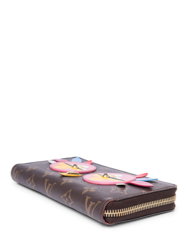 Louis Vuitton Monogram Lovely Birds Embellished Long Wallet Multicolor