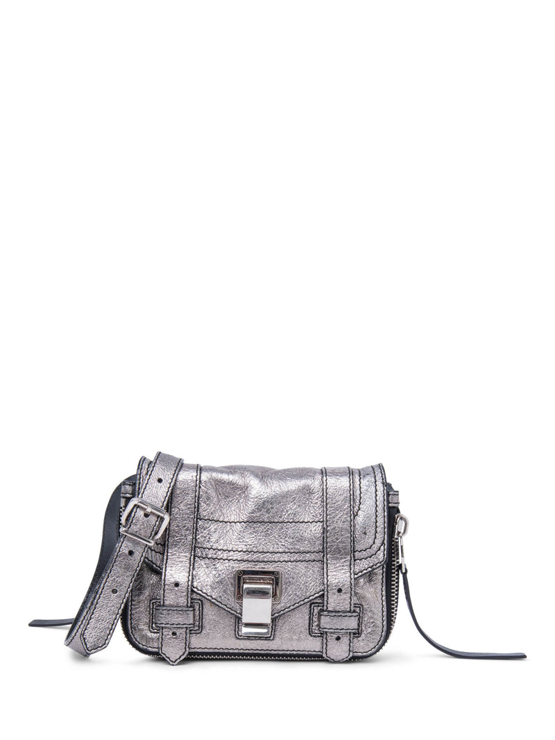 Proenza Schouler PS1 Mini Crossbody Bag Silver