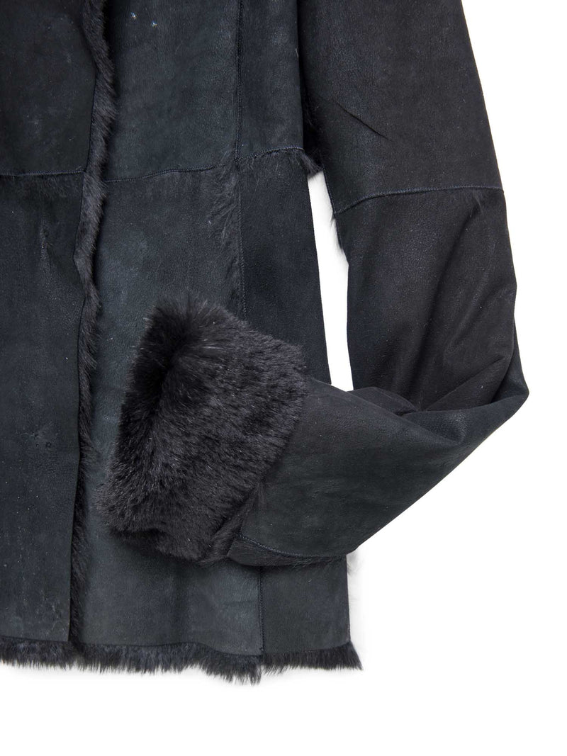 Dolce & Gabbana Fur Shearling Jacket Black-designer resale