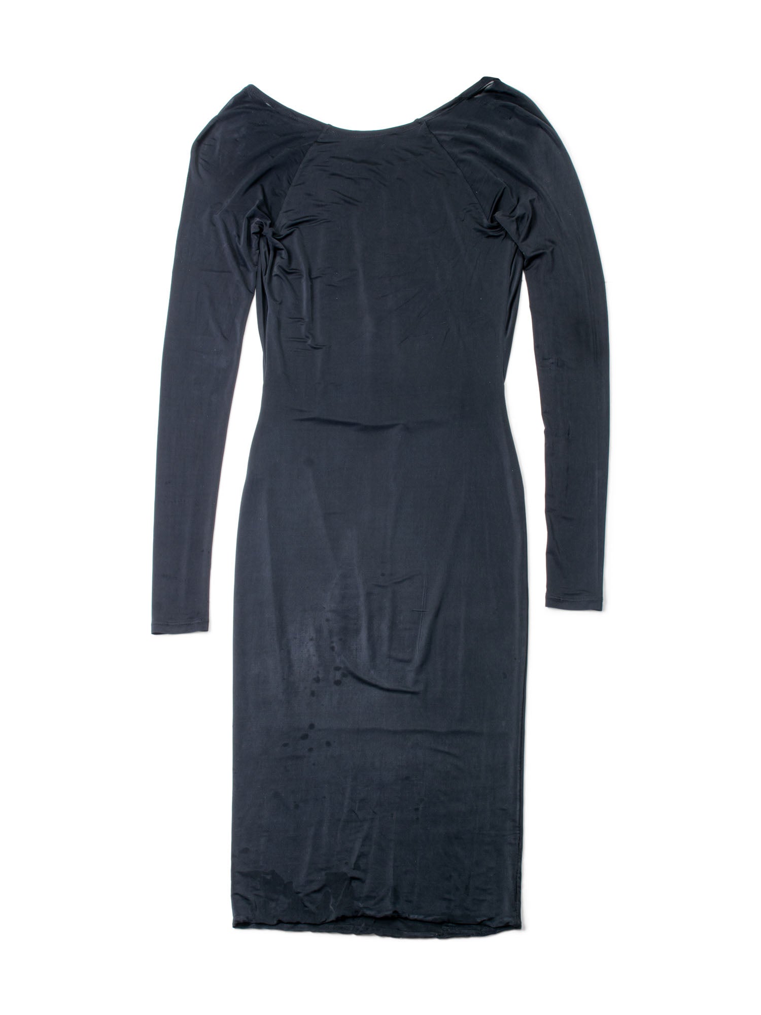 Gucci Fitted Ruffled Midi Dress Black