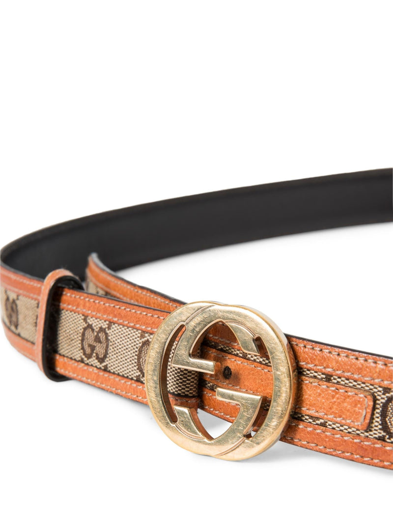 Gucci GG Supreme Belt Brown-designer resale