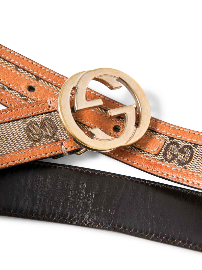 Gucci GG Supreme Belt Brown-designer resale