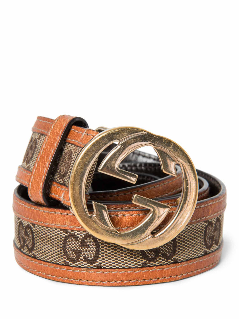 Gucci GG Supreme Belt Brown-designer resale