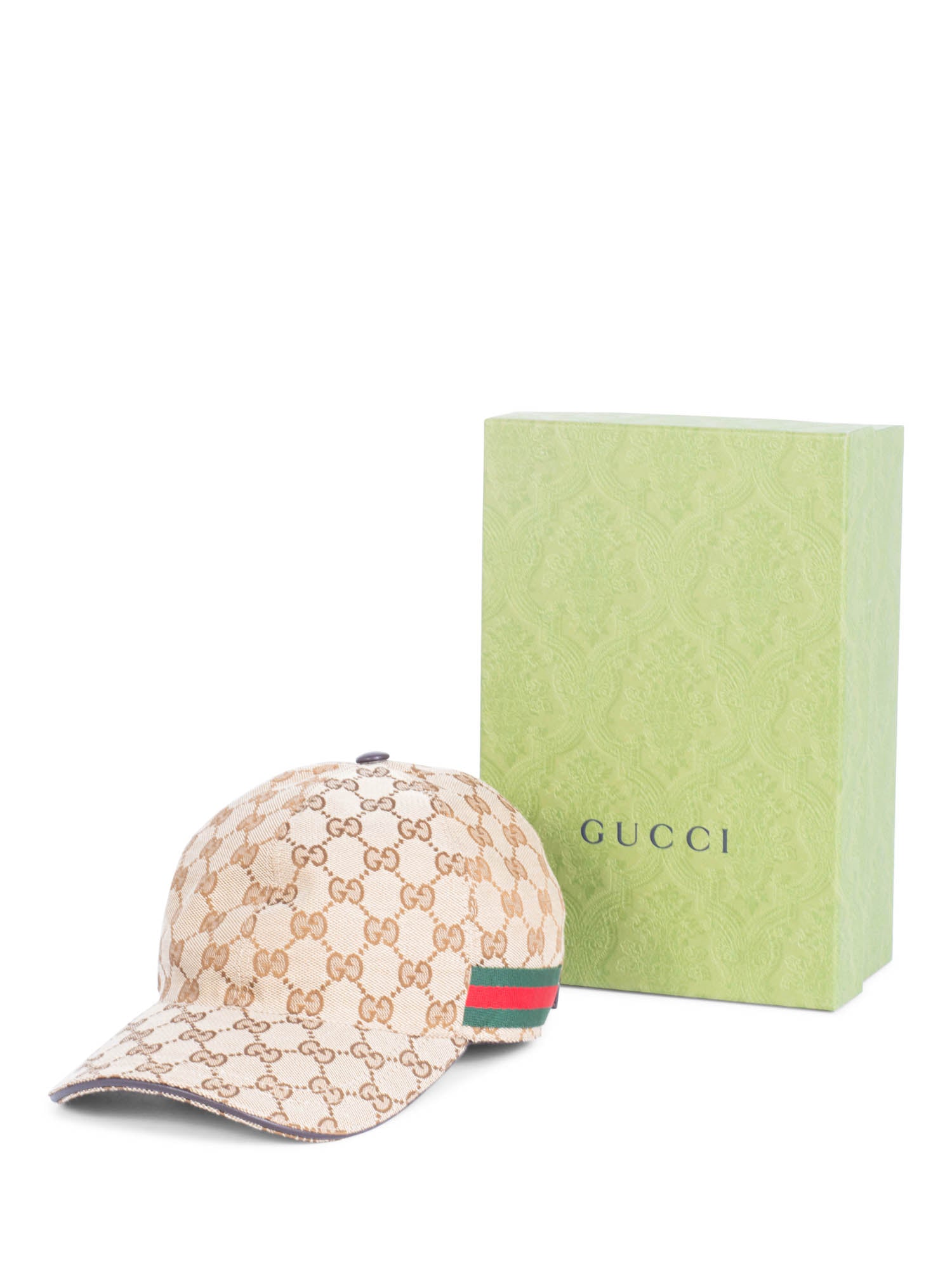 Gucci GG Supreme Logo Webstripe Hat-designer resale