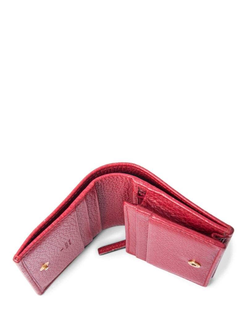 Gucci Marmont Flap Credit Card Wallet Red-designer resale