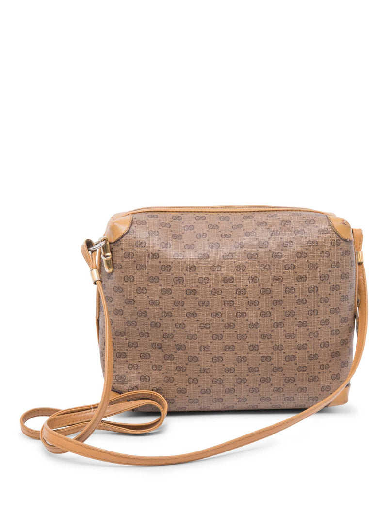 Gucci Vintage GG Supreme Messenger Bag Brown-designer resale