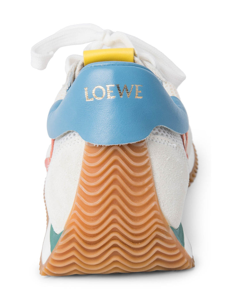 Loewe Logo Suede Color Block Sneakers Mulitcolor-designer resale