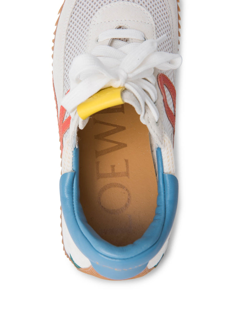 Loewe Logo Suede Color Block Sneakers Mulitcolor-designer resale