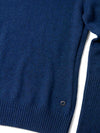 Loro Piana Logo Baby Cashmere Turtleneck Sweater Navy Blue